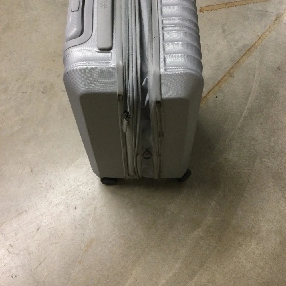 Silver Hardside Carry-On Spinner Luggage - Men Bags